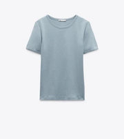 Zara Ripped Faded Effect T-shirt