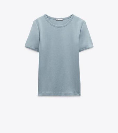 Zara Ripped Faded Effect T-shirt