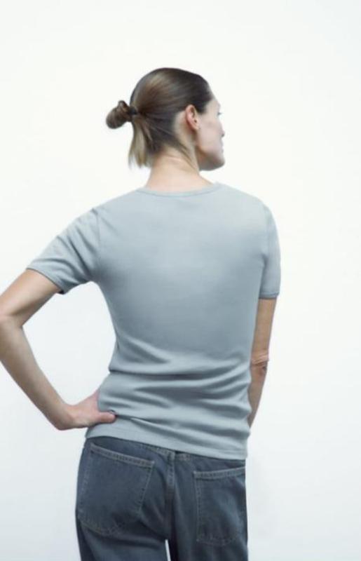 Zara Ripped Faded Effect T-shirt