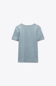 Zara Ripped Faded Effect T-shirt