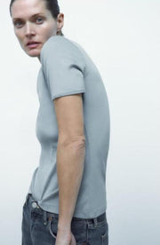 Zara Ripped Faded Effect T-shirt