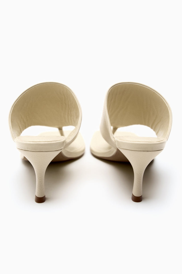 Zara HIGH-HEEL LEATHER SANDALS WITH TOE DIVIDER