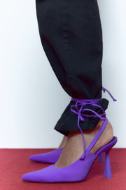 Zara Lace Up High Heel Shoes