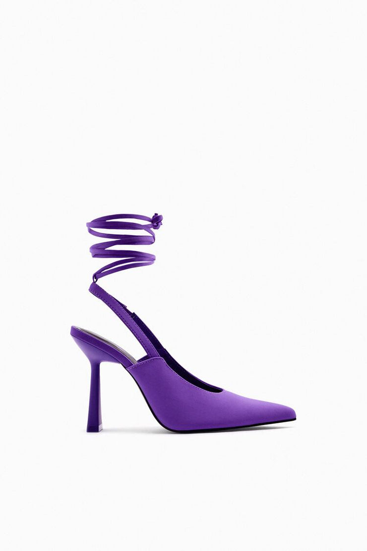 Zara Lace Up High Heel Shoes