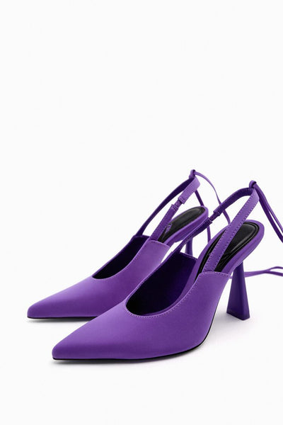 Zara Lace Up High Heel Shoes