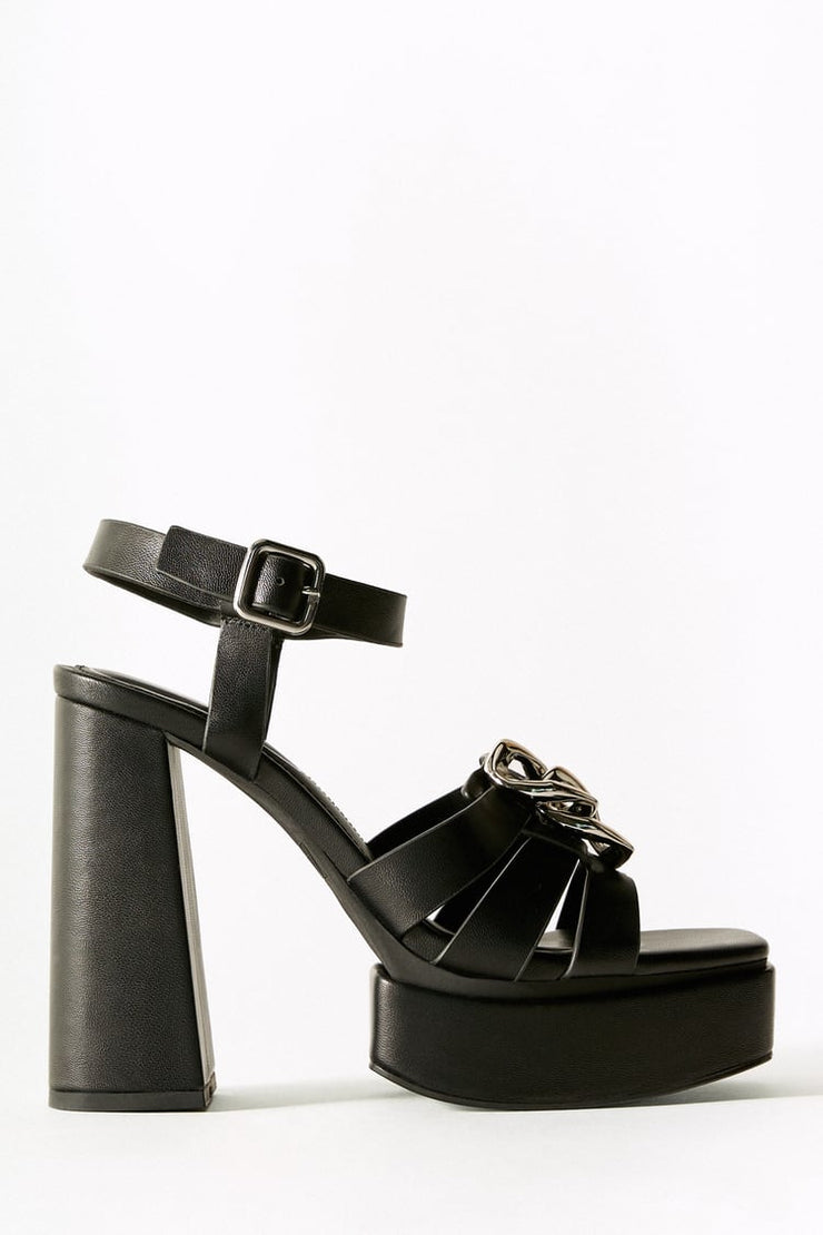 Zara Strappy Platform Heel Sandals
