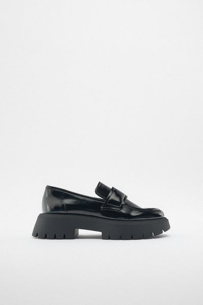 Zara Chunky Loafers in Black