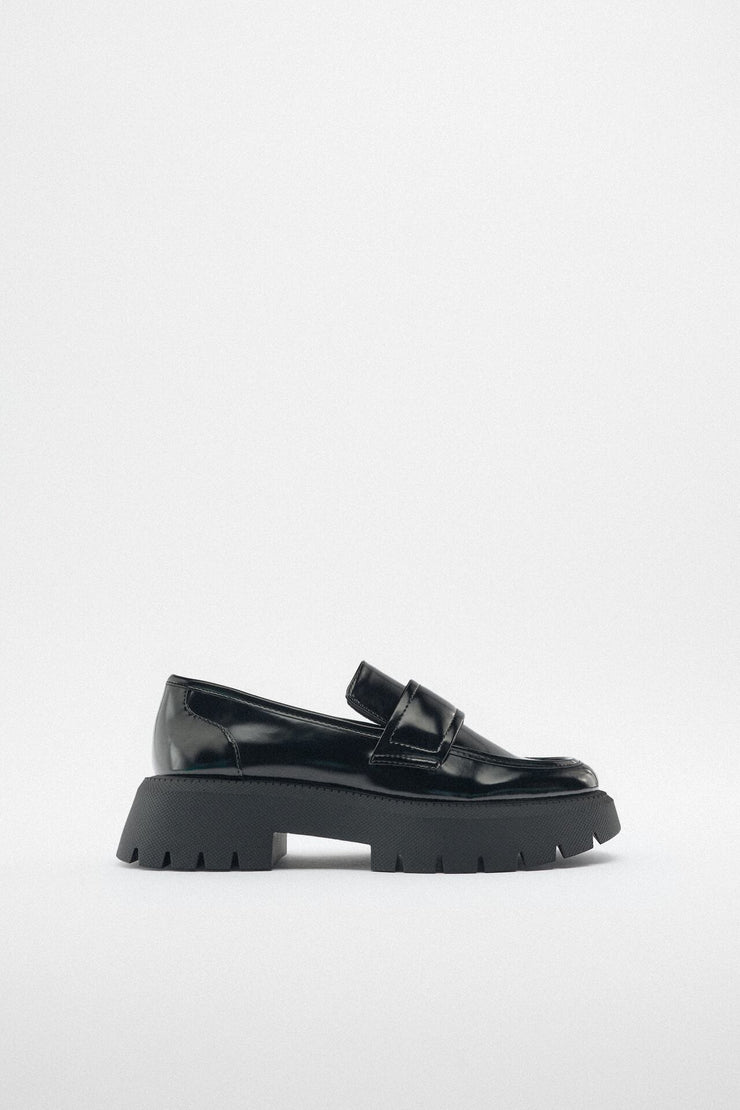 Zara Chunky Loafers in Black