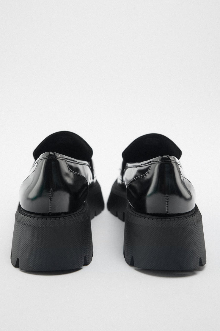 Zara Chunky Loafers in Black