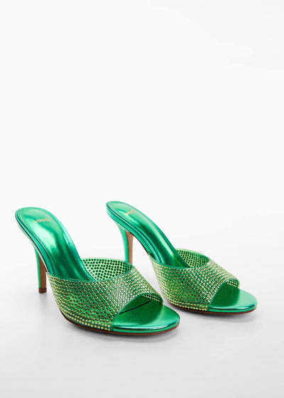 Mango Glitter high-heeled sandals