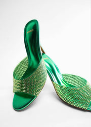 Mango Glitter high-heeled sandals