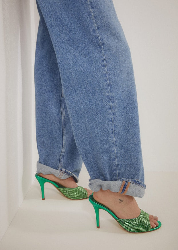 Mango Glitter high-heeled sandals