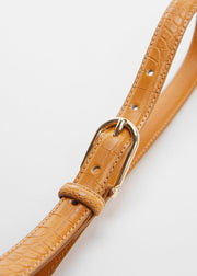 Mango Buckle Skinny Belt