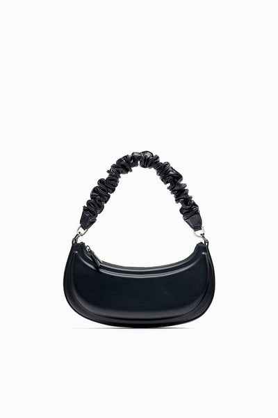 Zara Half Moon Shoulder Bag with Gathered Strap