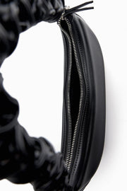 Zara Half Moon Shoulder Bag with Gathered Strap