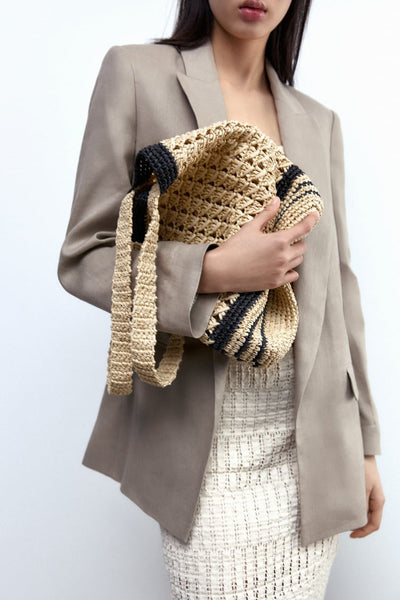 Zara Plaid Tote Bag