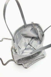 Zara MINI TOTE BAG WITH RHINESTONES