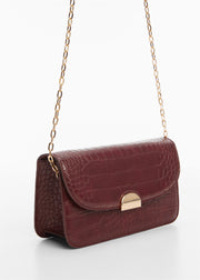 Mango Animal Print Effect Chain Bag