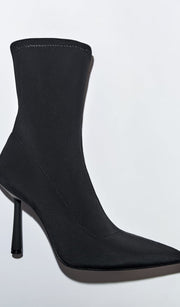 Zara Heeled Nylon Ankle Boots