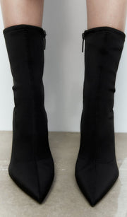 Zara Heeled Nylon Ankle Boots