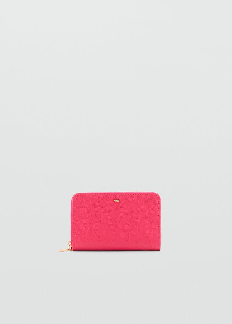 Mango Saffiano Effect Wallet