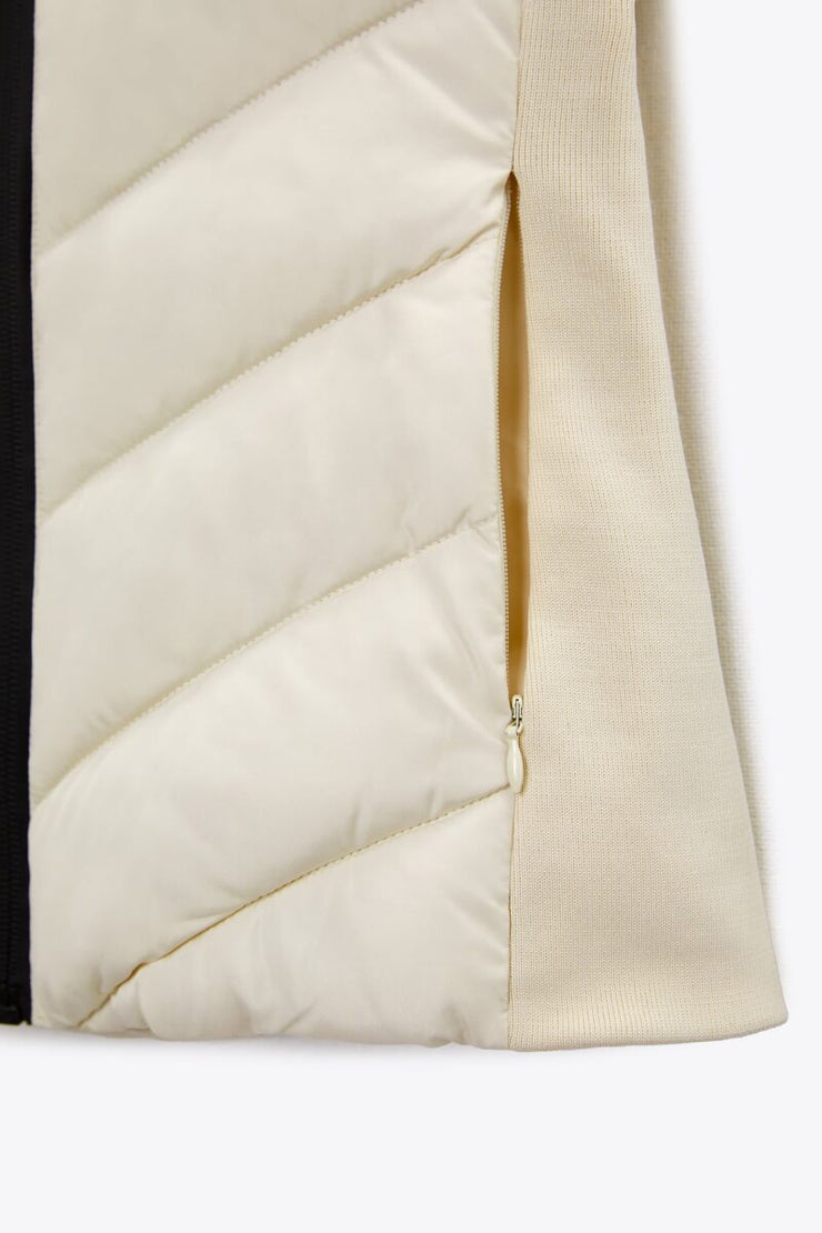Zara FITTED PUFFER GILET WITH HOOD