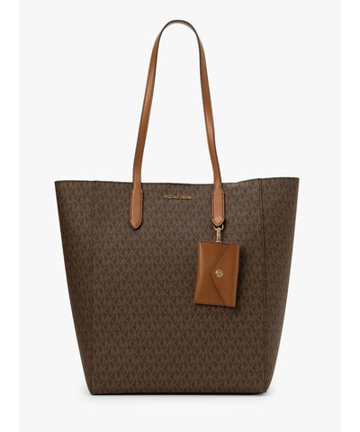 Michael Kors Vincent Tote with Card Case Attached Large - MK Signature