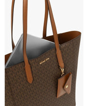 Michael Kors Vincent Tote with Card Case Attached Large - MK Signature