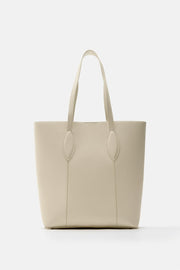 Zara Tote Bag with Topstitching