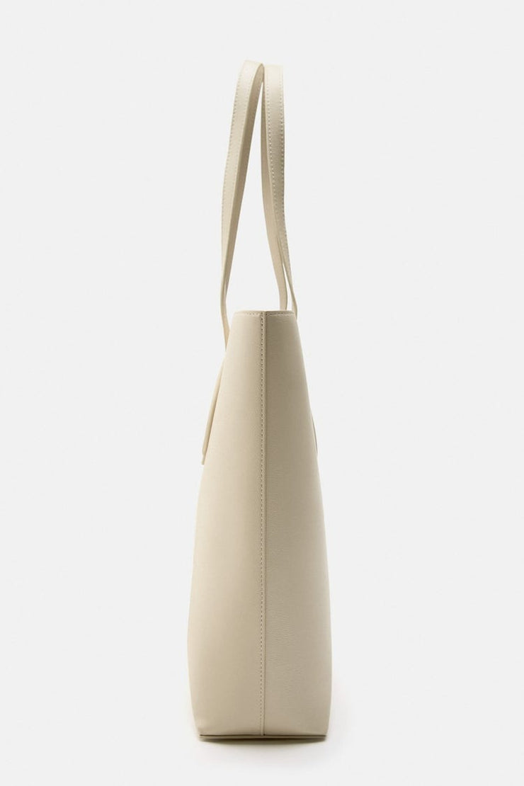 Zara Tote Bag with Topstitching