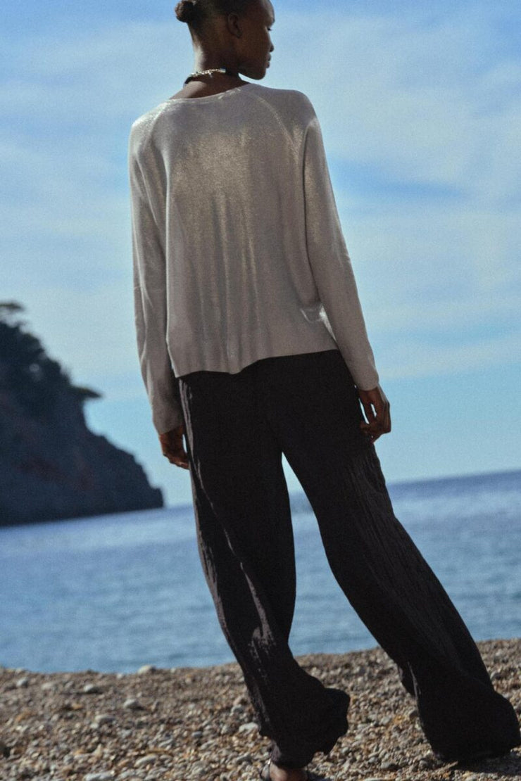 Zara Fine Knit Foil Sweater