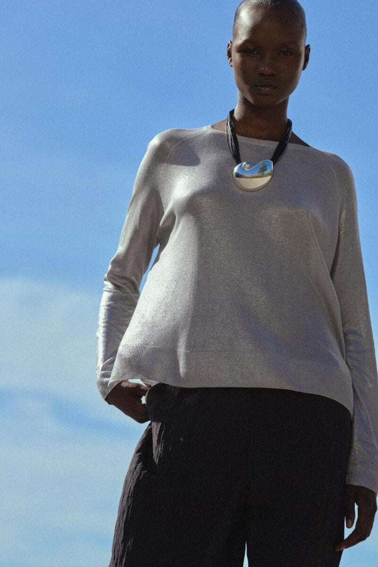 Zara Fine Knit Foil Sweater