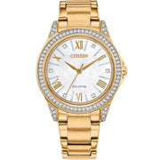 Citizen EM0232-54D Swarovski Crystal Mother-of-pearl Dial Eco-drive Watch