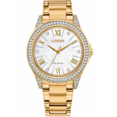 Citizen EM0232-54D Swarovski Crystal Mother-of-pearl Dial Eco-drive Watch