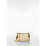 Mango Gold Clutch Bag with Chain