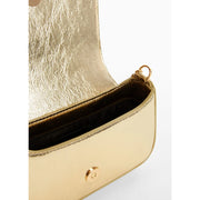 Mango Gold Clutch Bag with Chain