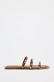 Zara TRIPLE-STRAP FLAT SANDALS