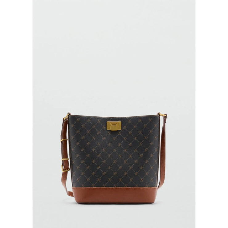 Mango Large Crossbody Bucket Bag