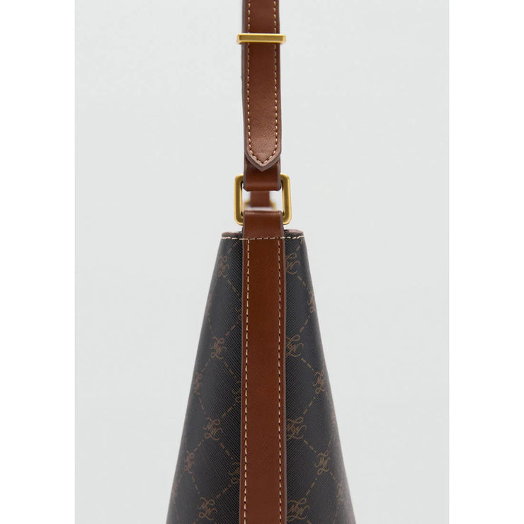 Mango Large Crossbody Bucket Bag
