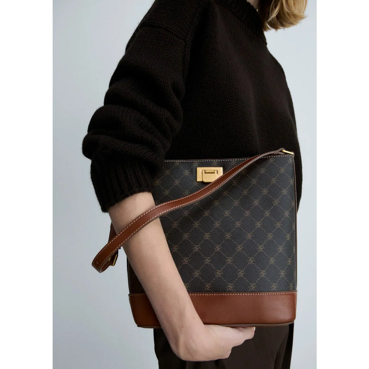 Mango Large Crossbody Bucket Bag