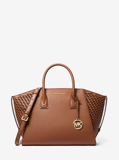 MICHAEL KORS AVRIL Satchel Large - Brown
