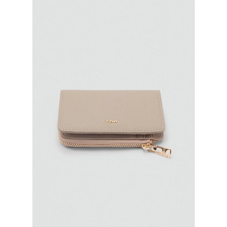 Mango Saffiano Effect Wallet