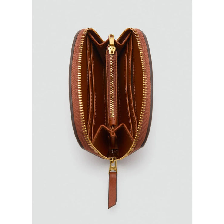 Mango Leather Brown Wallet
