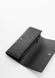 Mango Saffiano-effect wallet