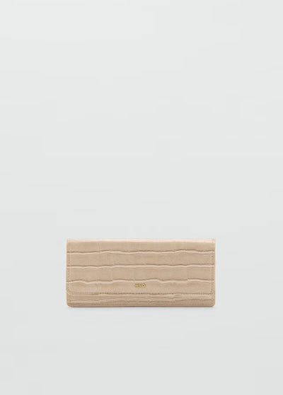 Mango Crocodile Effect Purse