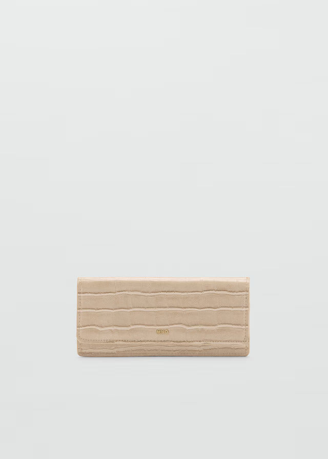 Mango Crocodile Effect Purse