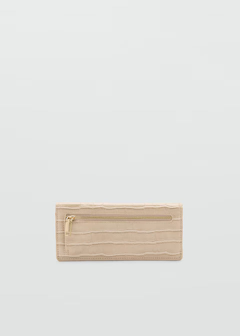 Mango Crocodile Effect Purse