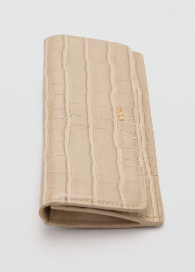 Mango Crocodile Effect Purse
