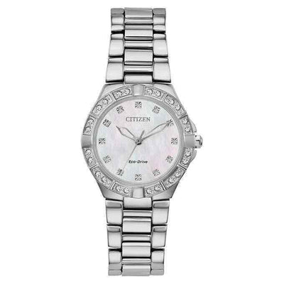 Citizen EM0830-52D Corso Eco-Drive Mother-of-Pearl Dial Diamond Watch