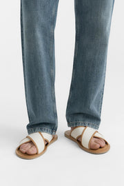 Zara Canvas Crossover Sandals